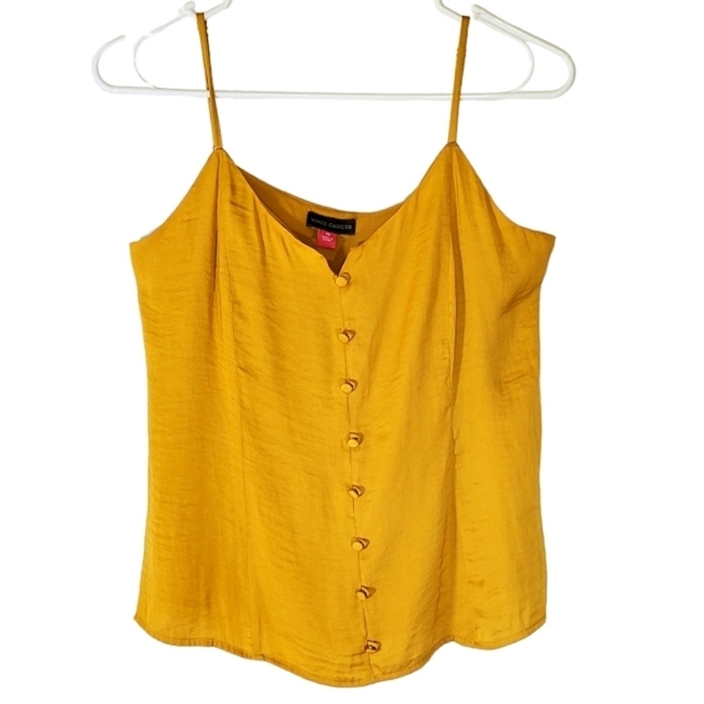 1193 * Vince Camuto Spaghetti Strap Tank Yellow Size XS